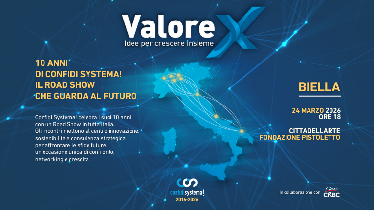 Biella, 24 marzo 2026: nuova tappa per “Valore X – Idee per crescere insieme”