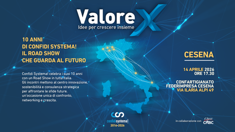 Cesena, 14 aprile 2026: in arrivo la quinta tappa “Valore X – Idee per crescere insieme”